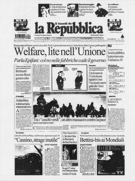 Il lunedì de La repubblica